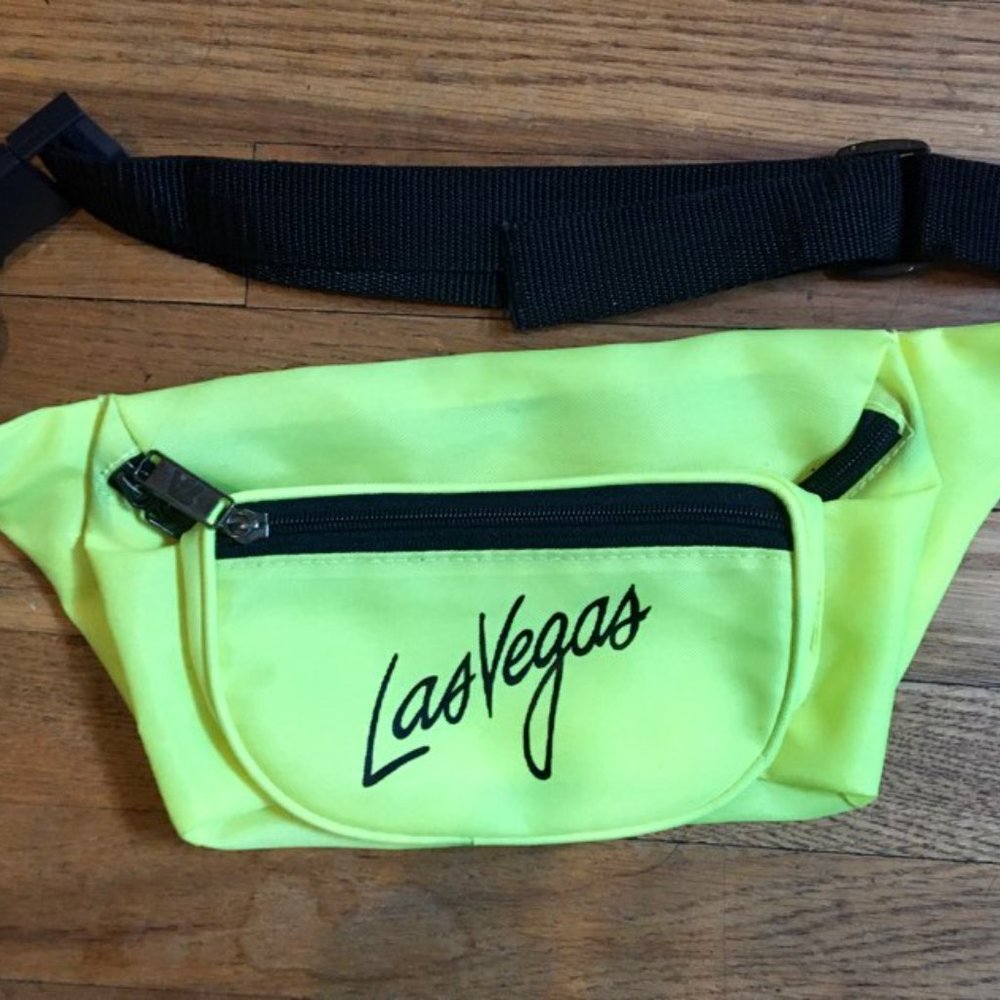 NEW Retro Yellow Las Vegas Bum Bag Fanny Pack